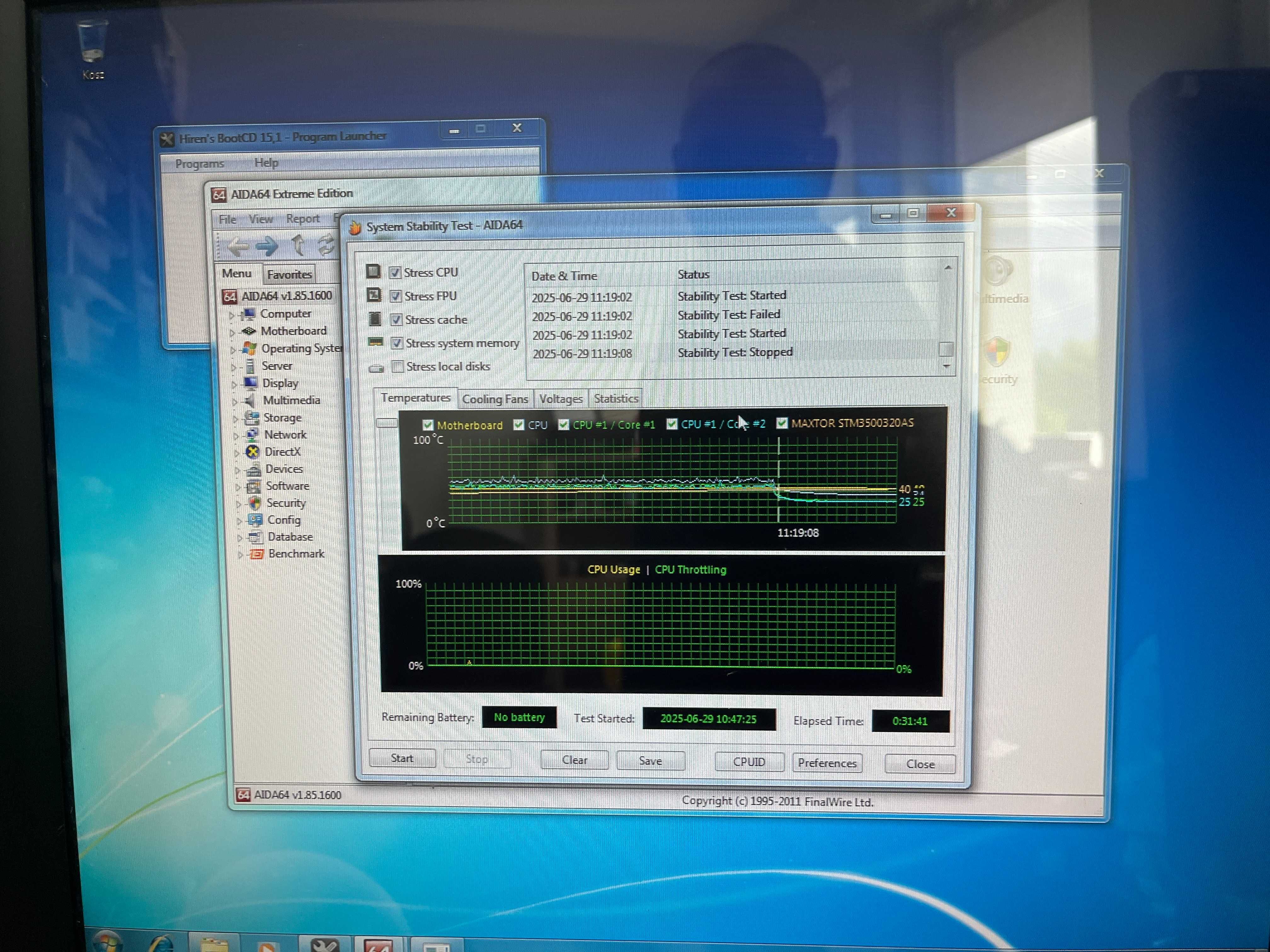 Komputer Retro Core2Duo GF9500 4GB RAM Windows XP & 7 HDD 320GB