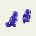 Figura Squirtle Low Poly 3D - Colecionável Pokémon Água