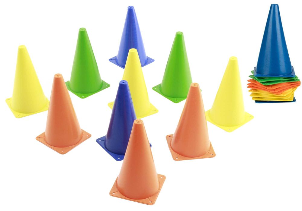 PACHOŁKI treningowe markery talerzyki 10szt