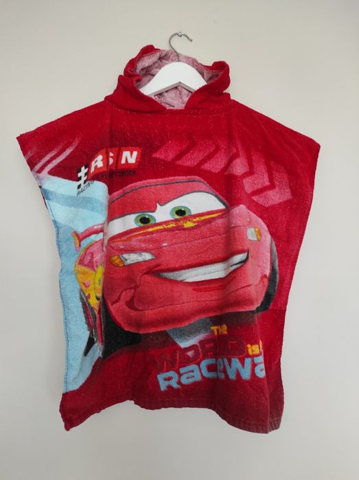 Ręcznik na basen kąpielowy z kapturem zygzak McQueen