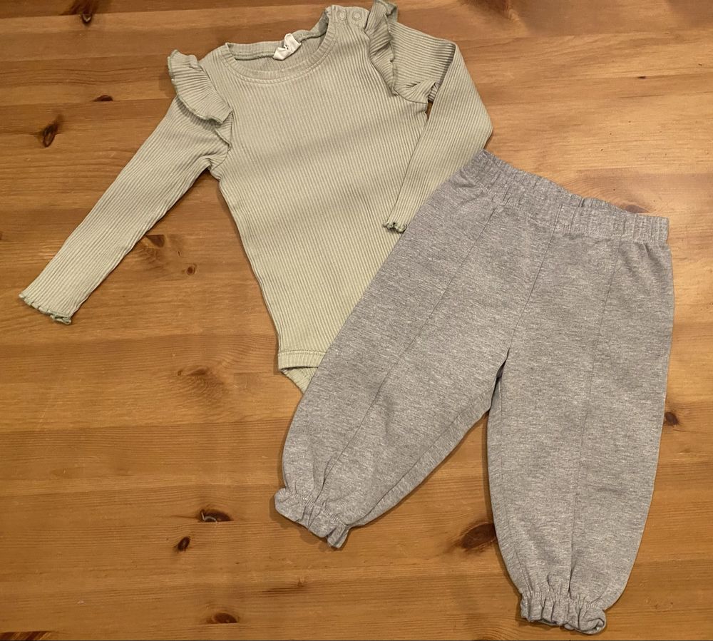 Zestaw komplet body KappAhl spodnie Mayoral rozmiar 74