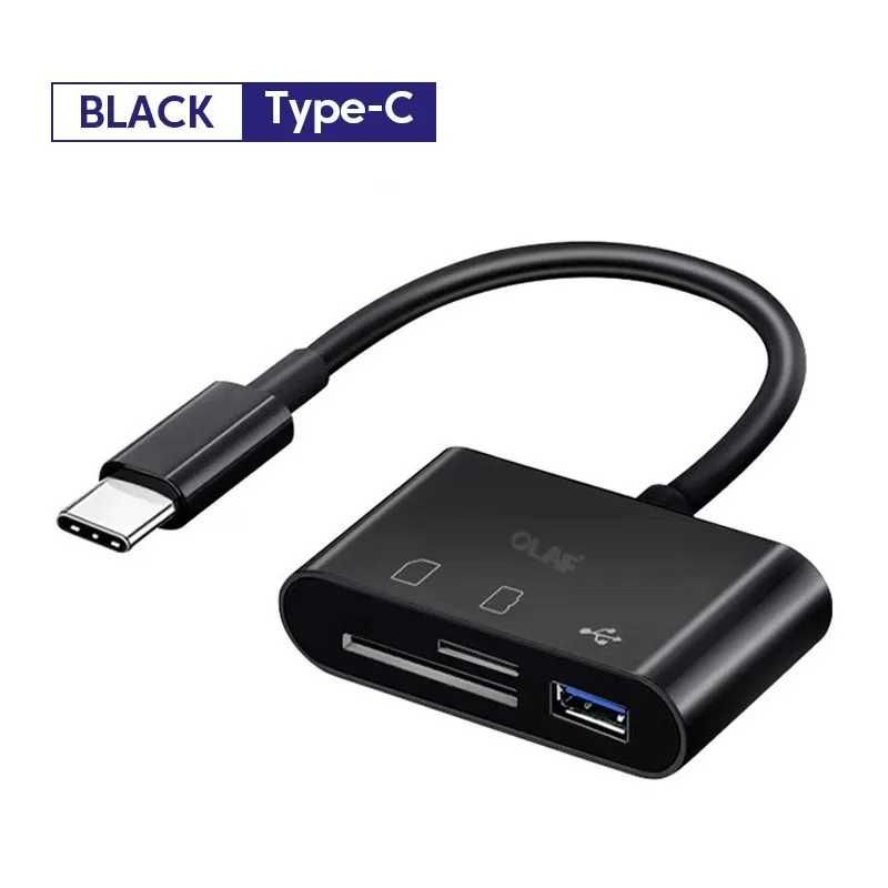 Адаптер Type C TF CF SD Card Reader USB C  Macbook OTG  Compact Flash