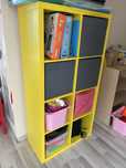 Żółty kallax 2x4 regał ikea