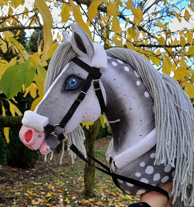 Siwy konik Hobby Horse A3 + sprzęt