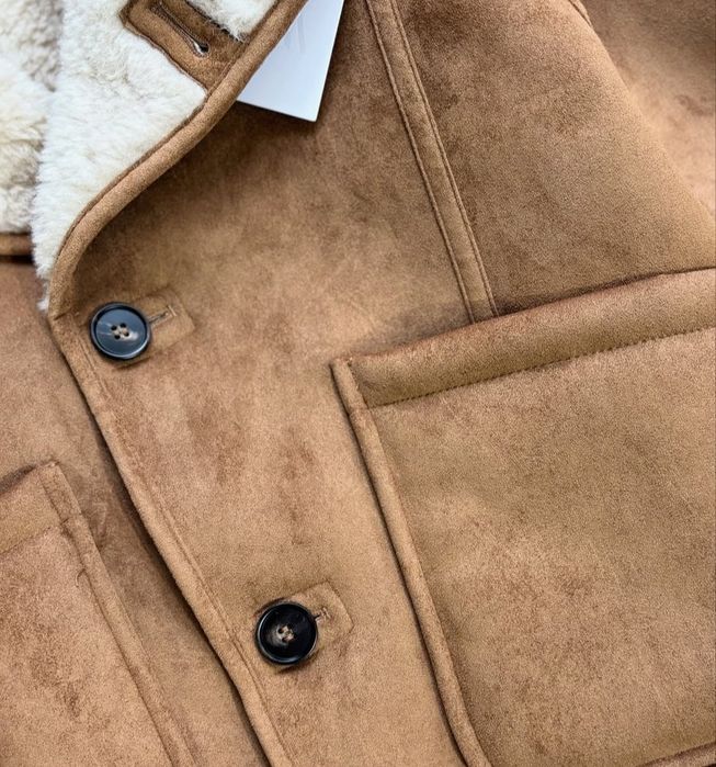 Zara трендова двостороння дублянка , нова колекція