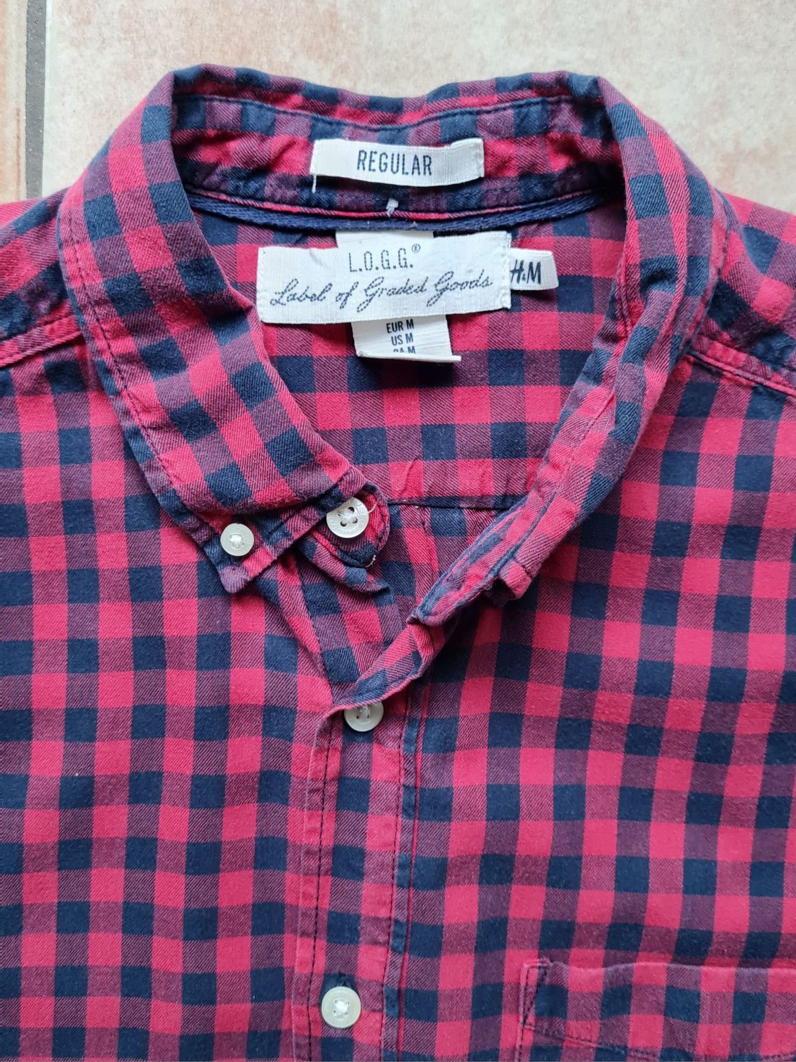 Koszula w kratkę H&M 100% bawełna