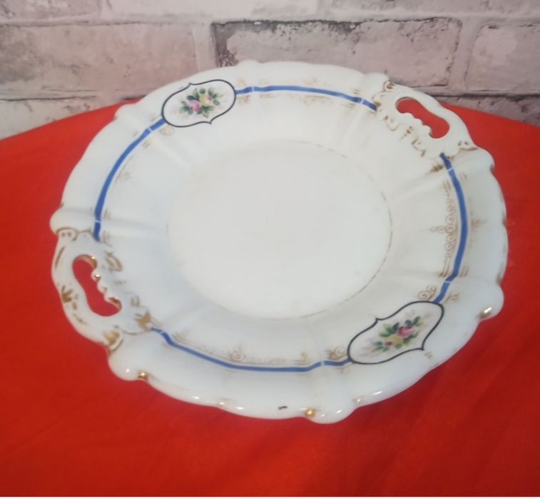 Patera Carl Tielsch (C.T. Altwasser) – porcelana, sygnowana, 24 cm