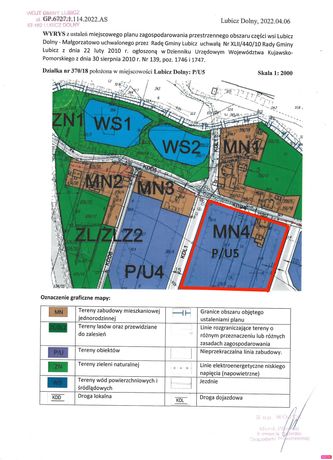 Działka Przemysłowo Budowlana w Lubiczu Dolnym ul. Wilczy Młyn 6A