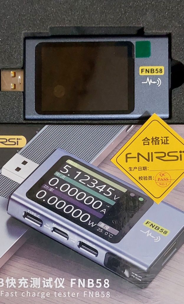 (НОВЫЙ) FNIRSI FNB58 USB Tectep Bluetooth Триггер РD Осцилограф