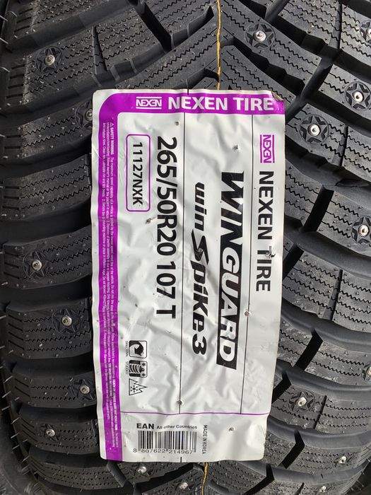 (8шт) нові 265/50R20 Nexen Winguard WinSpike 3 (107T) шип зимові шини