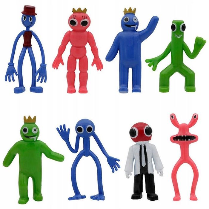 Figurki Rainbow Friends Zabawka Roblox Zestaw 8szt