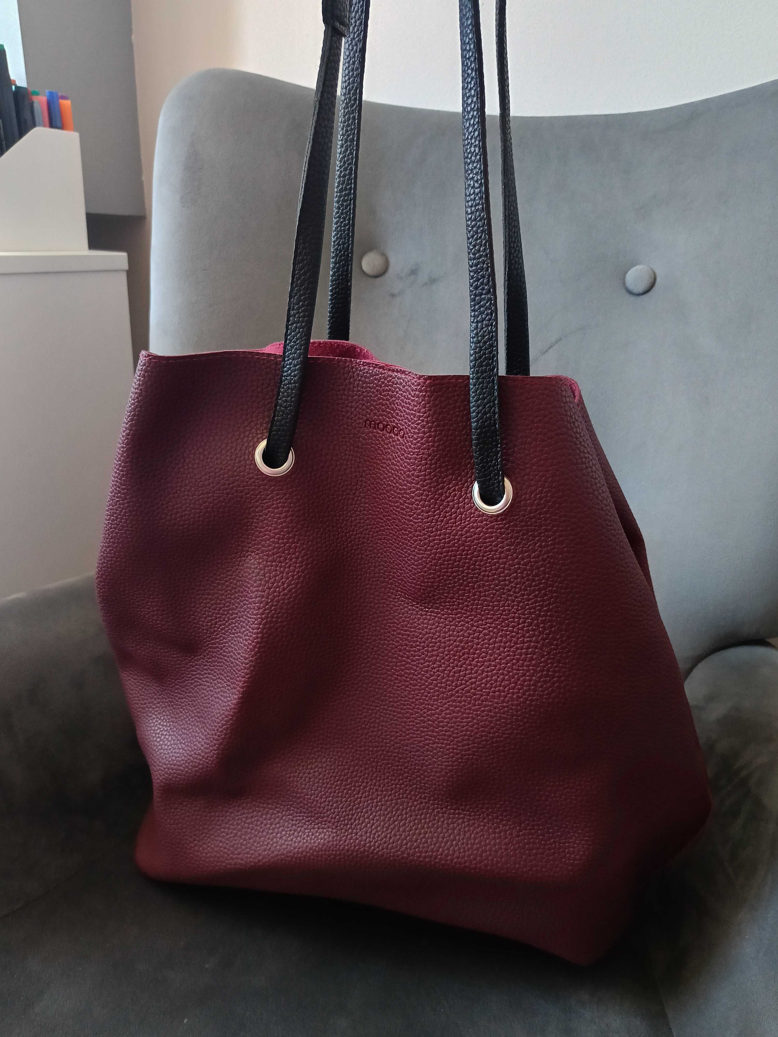 Torba / shopperka bordo moodo