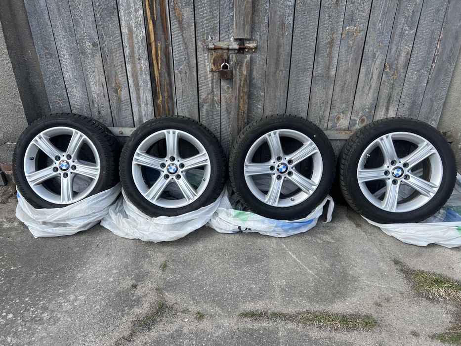 BMW 3 f30/f31 Felgi 17” ET37 5x120+opony zimowe RFT 225x50+czujniki