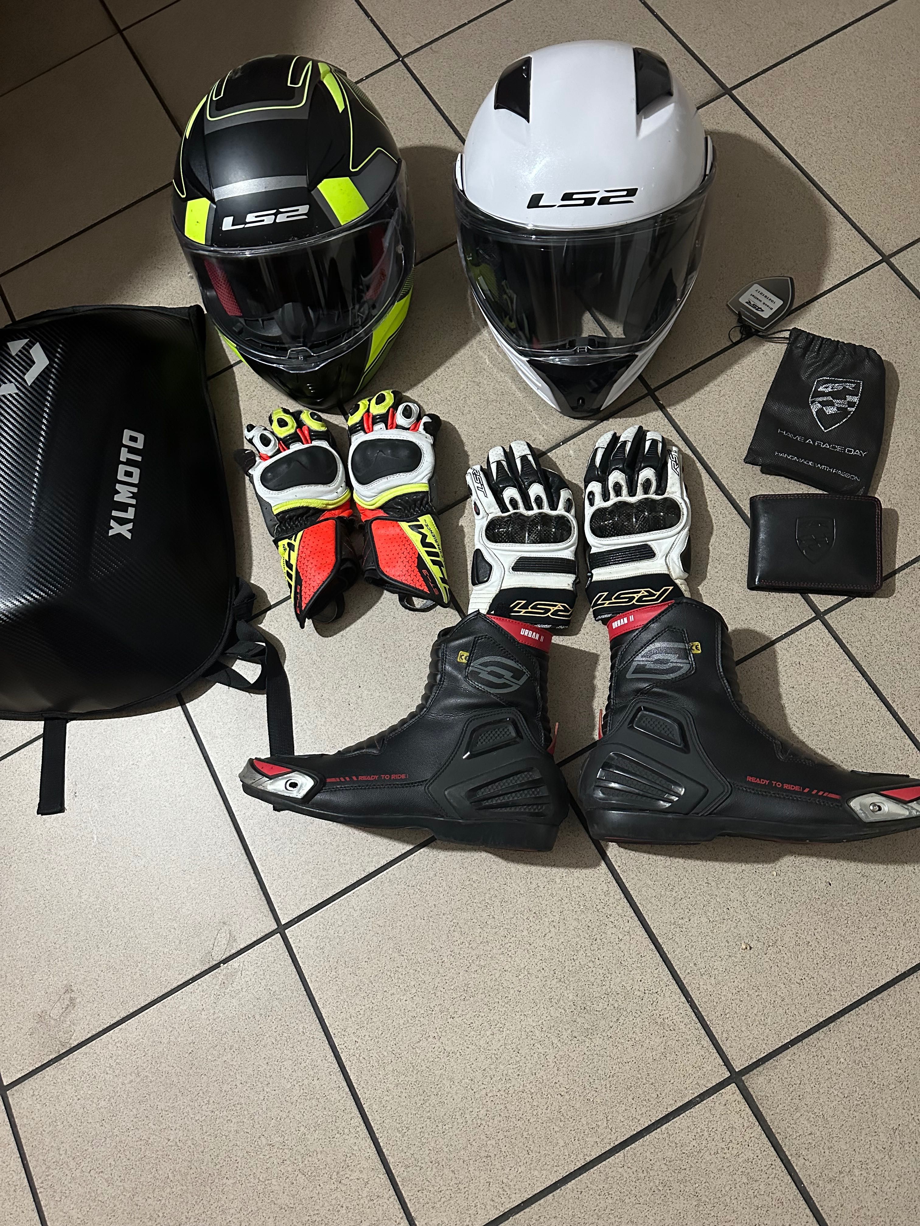 Kombinezon motocyklowy + akcesoria