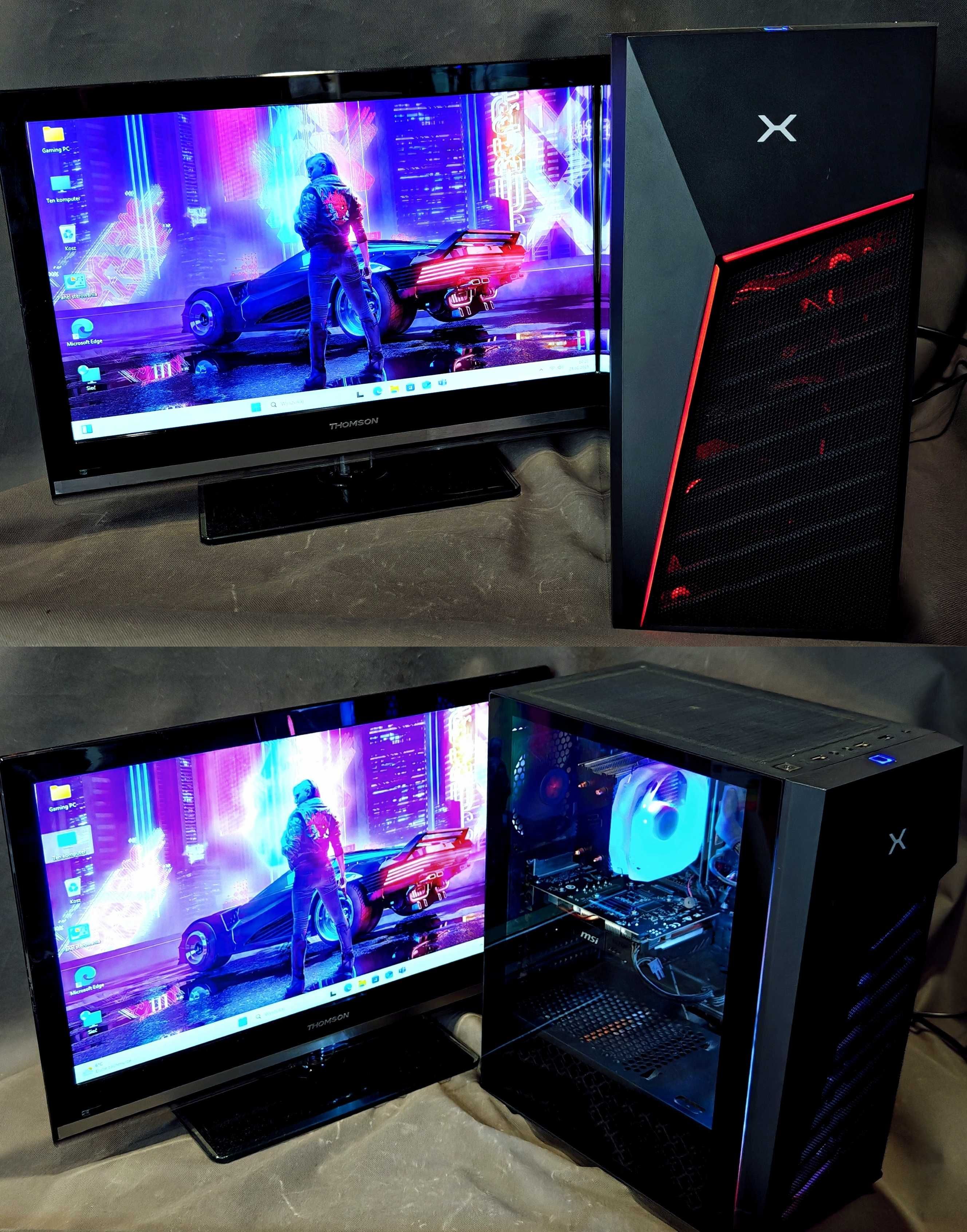 Komputer do gier Gamingowy GTX 1650 i5 4.40 GHz 16GB 500GB + 1TB Rach