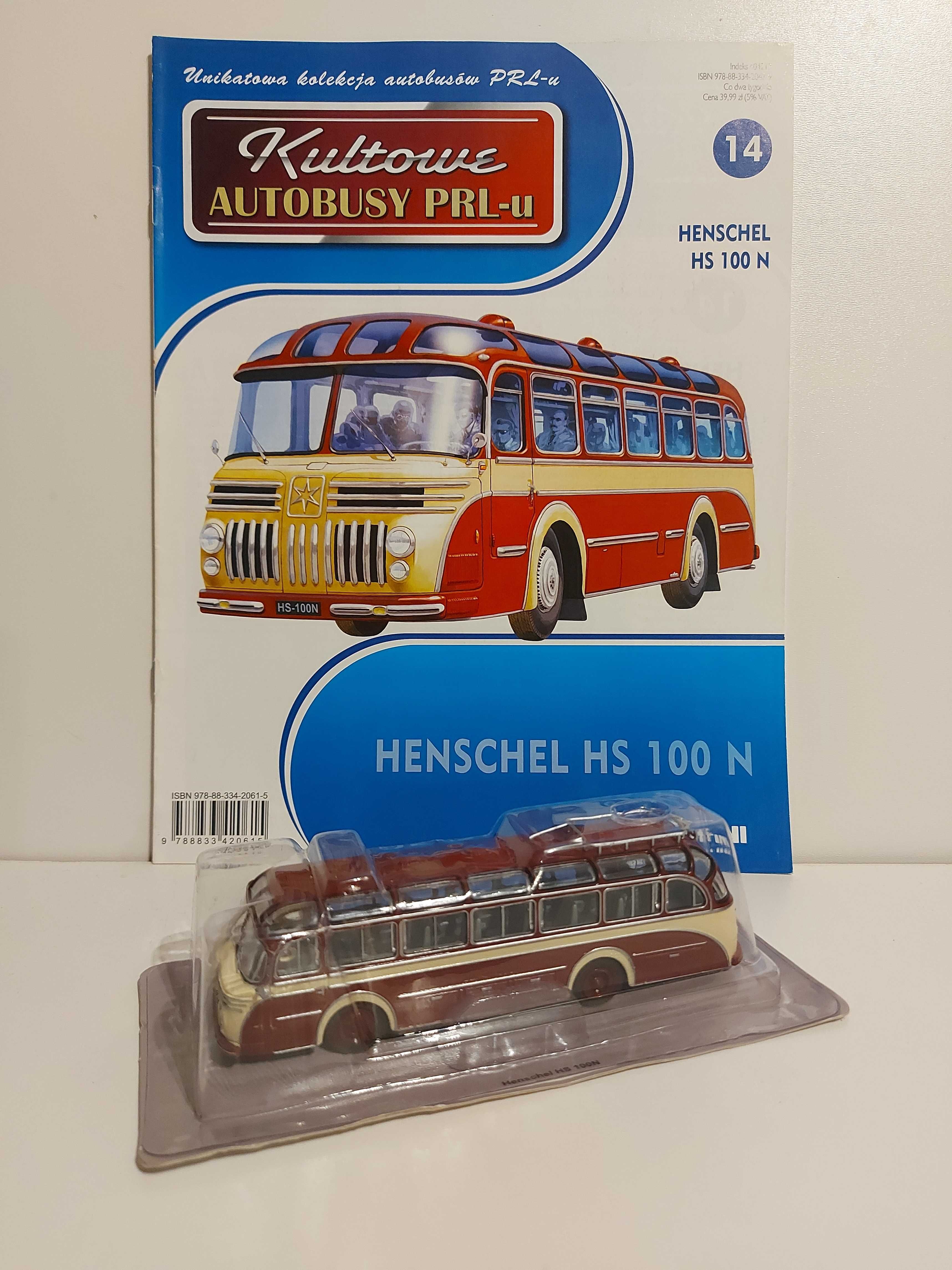 Kultowe autobusy PRL Henschel HS 100N Deagostini 1:72