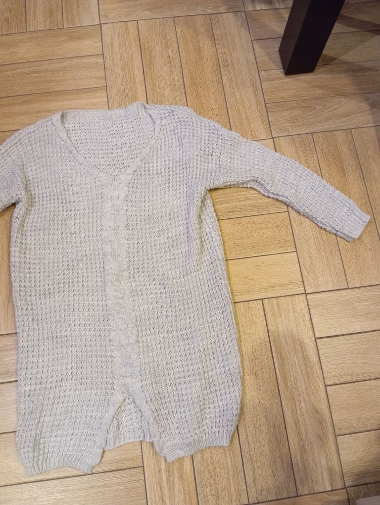 Szary sweter damski tanio cheap winter autumn zima jesień woman kobiet