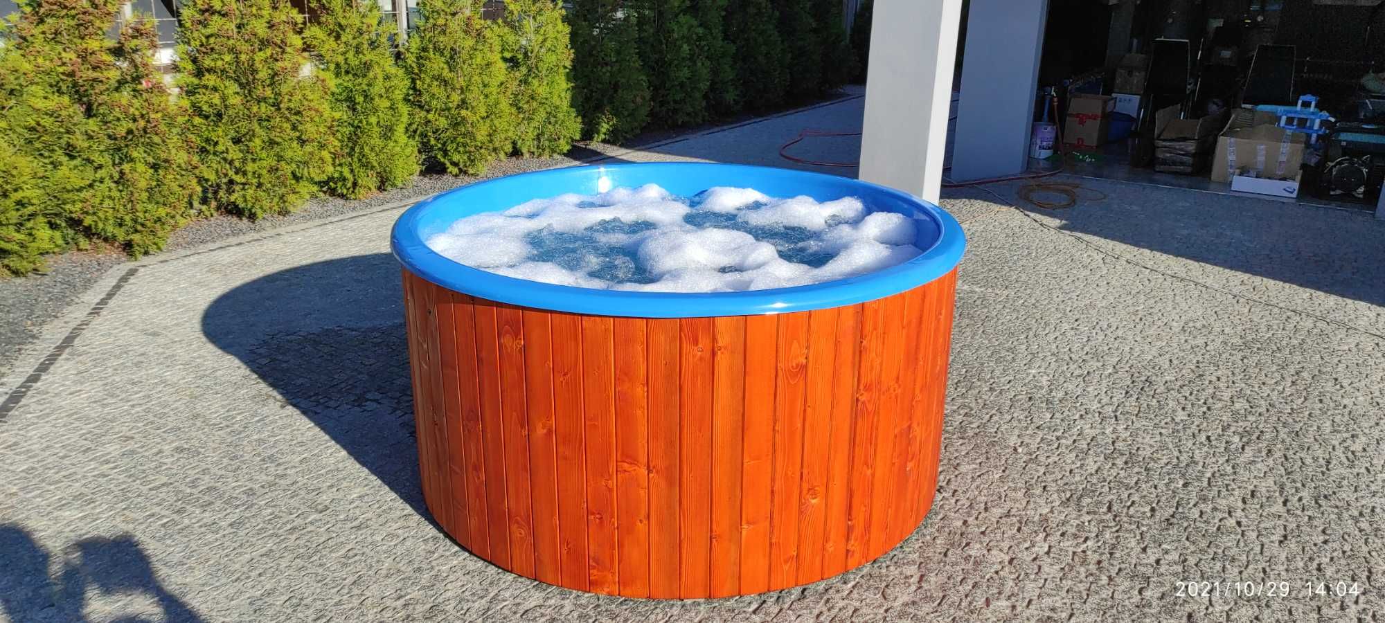 Basen Ogrodowy Jacuzzi Ogrodowe Bania Wanna Oczko Wodne Niecka Balia