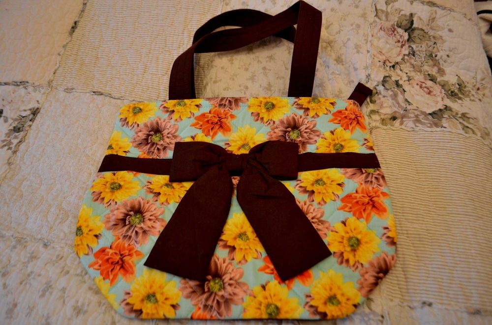 Nowa torebka z bawełny na lato w kwiatki Naraya