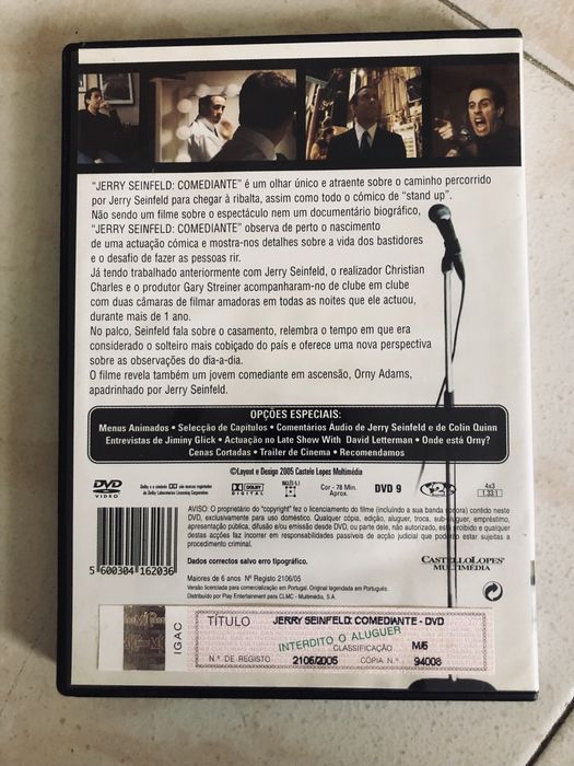 DVD Jerry Seinfeld – Where Does Comedy Come From?64730029075458121