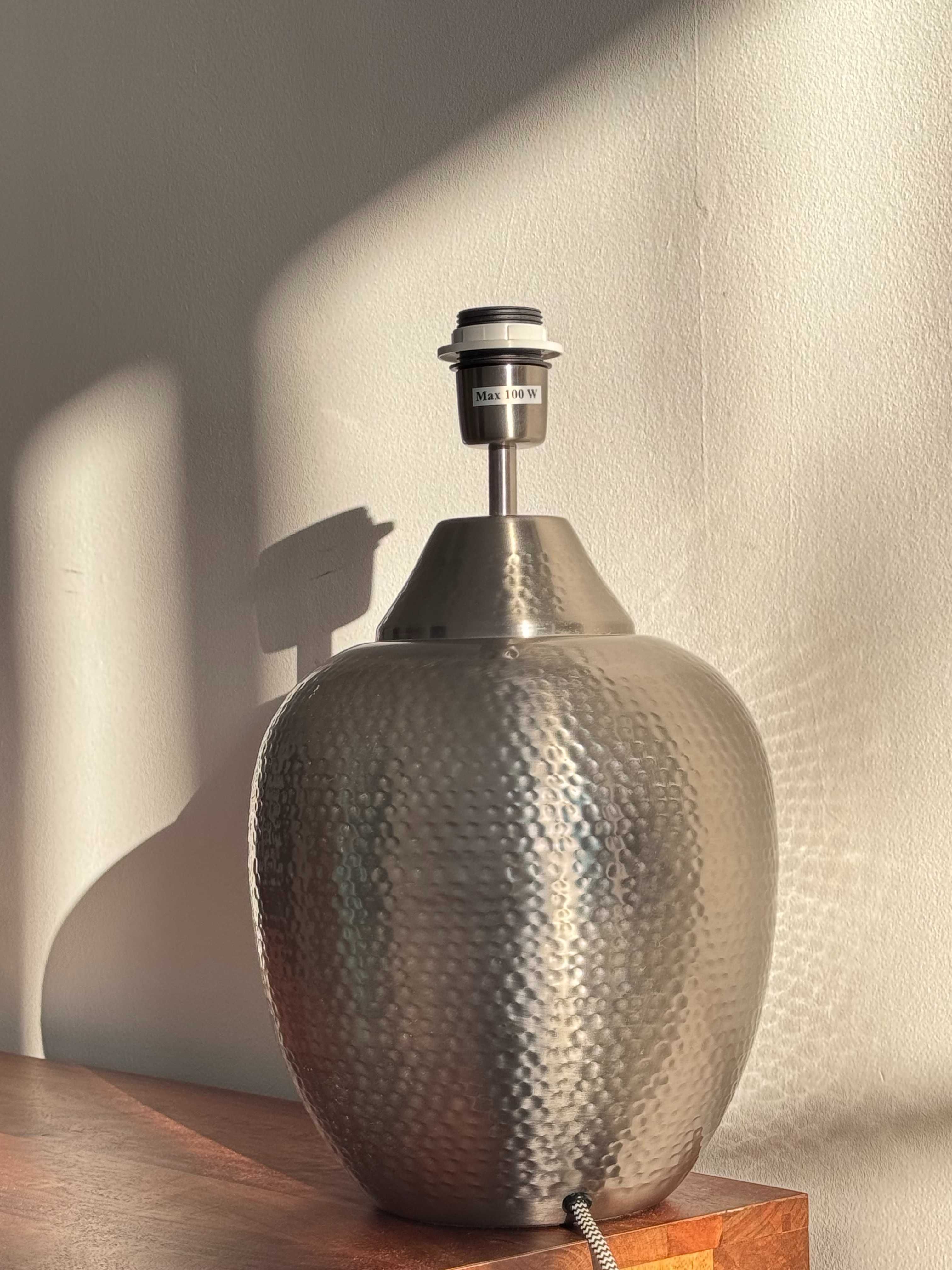 Lampa stołowa Asele Ikea srebrna Typ B0720 ze ściemniaczem