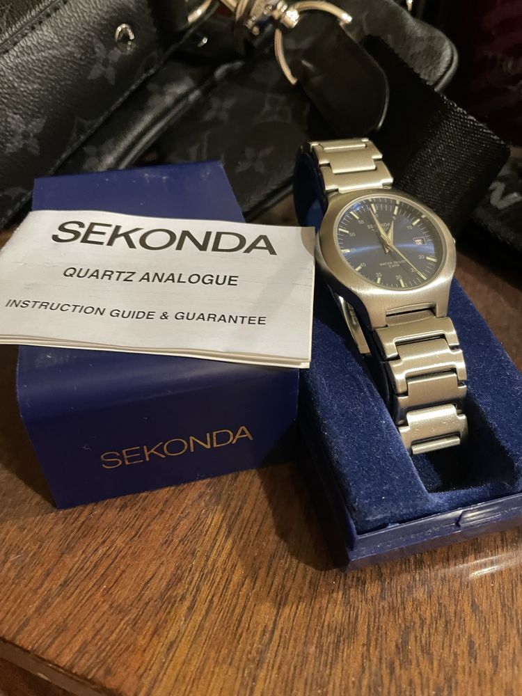 SEKONDA 03405 Gents Date часы водонепроницаемые, редкая модель