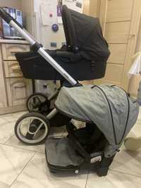 Дитяча коляска 2 в 1 люлька та прогулянковий варіант