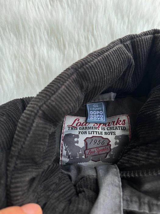 Kamizelka ocieplana bezrękawnik sztruks chłopięca Low Sparks /rozm 104