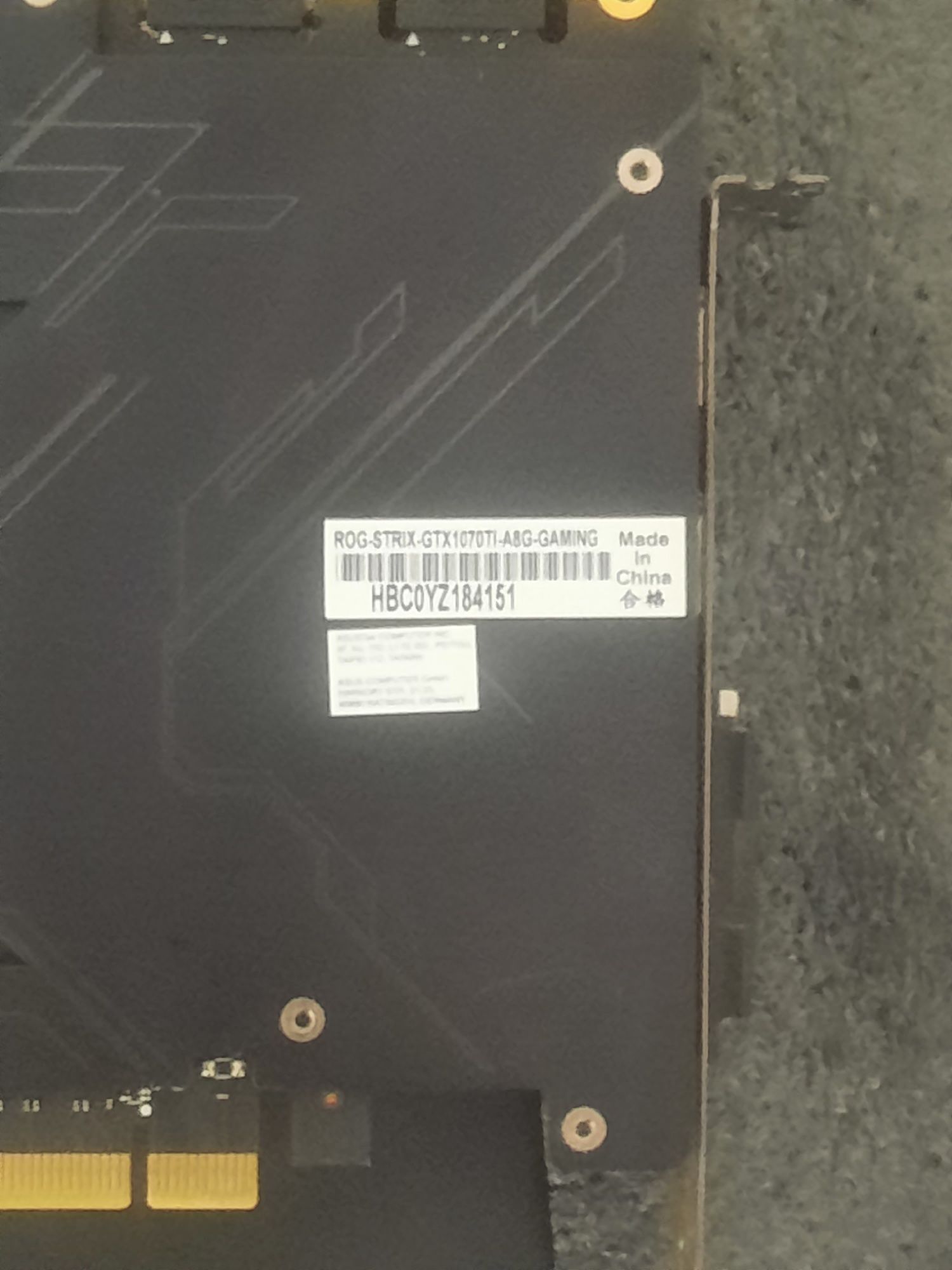 Продам відеокарту ASUS  Rog-Strix GeForceGTX1070Ті 1070 Ti