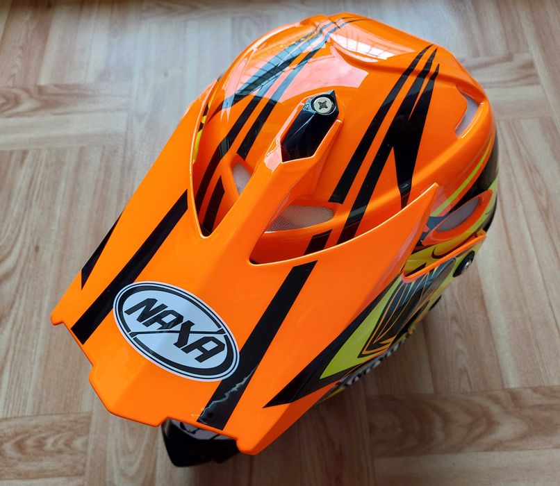 Kask rower mtb enduro Naxa full face rozm. M + interkom