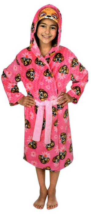 2728 Ciepły Szlafrok Dziecięcy Dla Dziewczynki Polar Psi Patrol 98/104