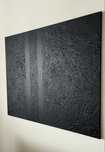 Minimalityczny Obraz Strukturalny Modern Moon Black 120x100