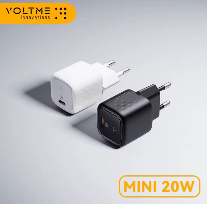 Зарядка зарядний пристрій блок живлення Voltme 20W швидка GaN USB-C