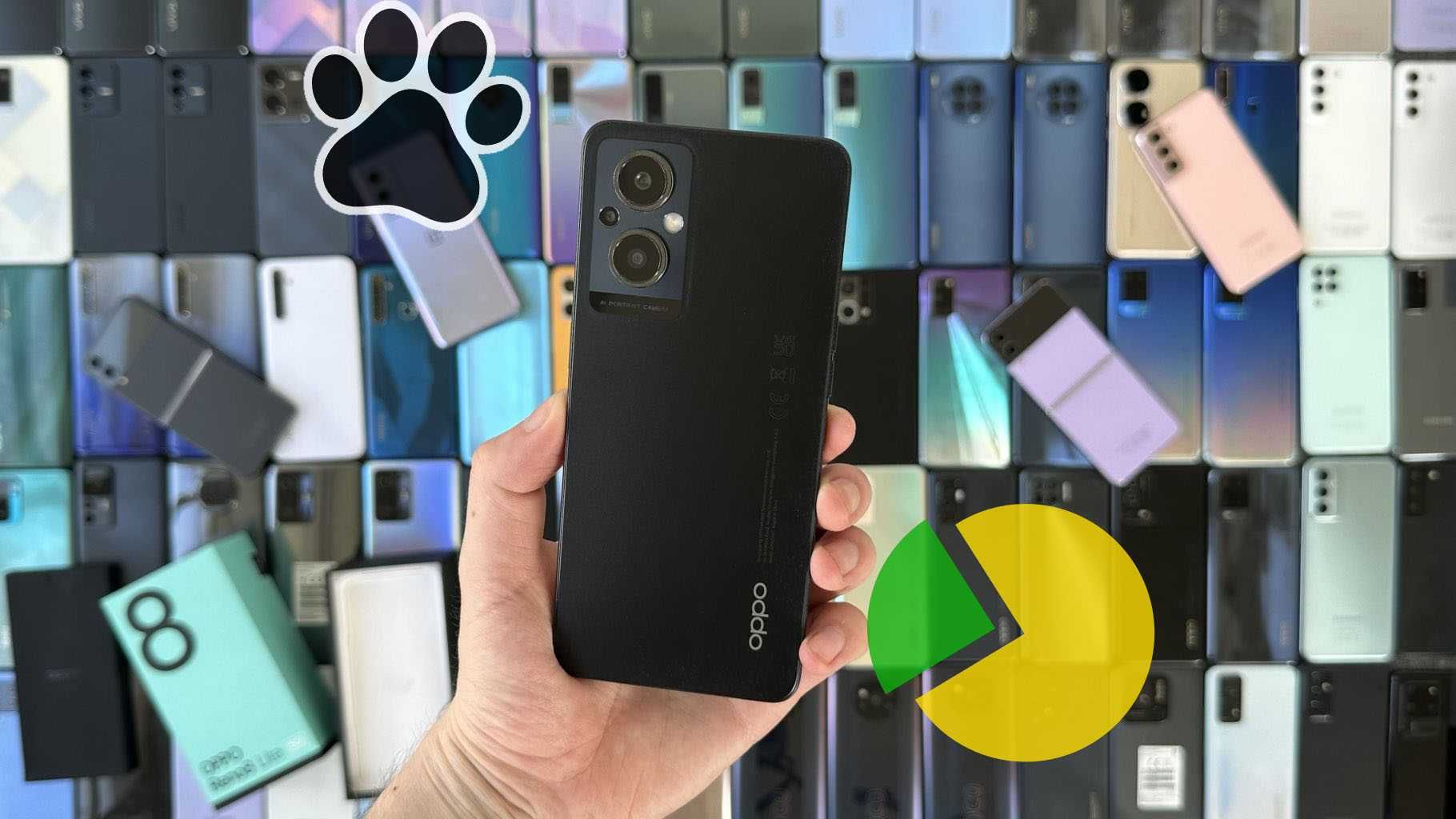 Оплата частинами 0% Oppo Reno8 Lite 8/128GB Cosmic Black Гарантія