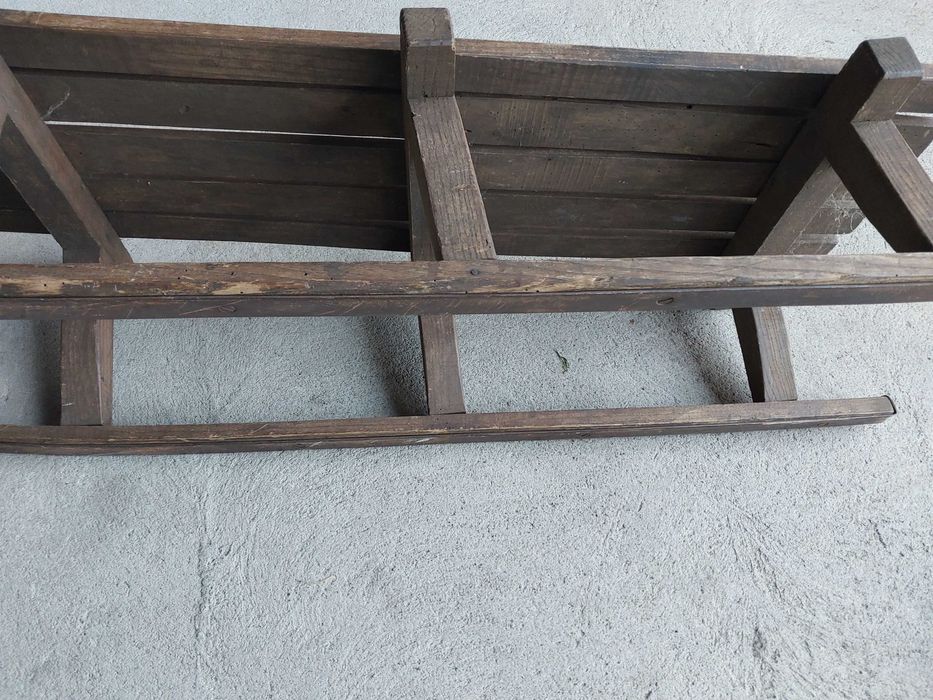 sanki drewniane - długie / 749