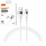 Szybki Kabel Micro Usb 2.4A Wzmacniany 1M Aluminiowe Końcówki Recci