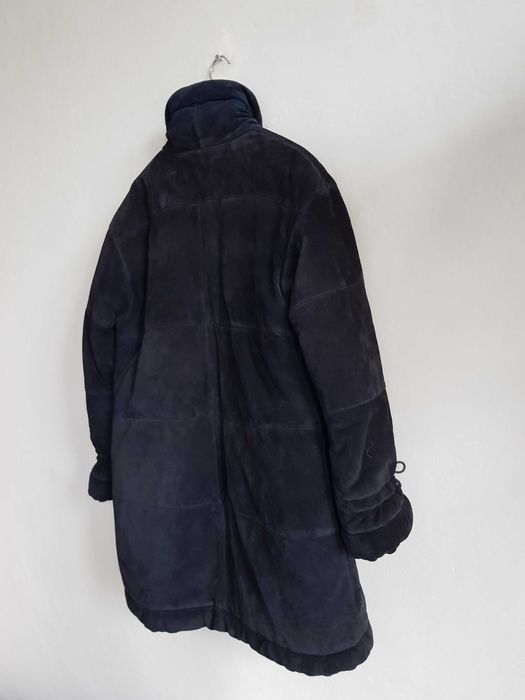 Zamszowy ocieplany płaszcz retro #rouje #sezane #madelle