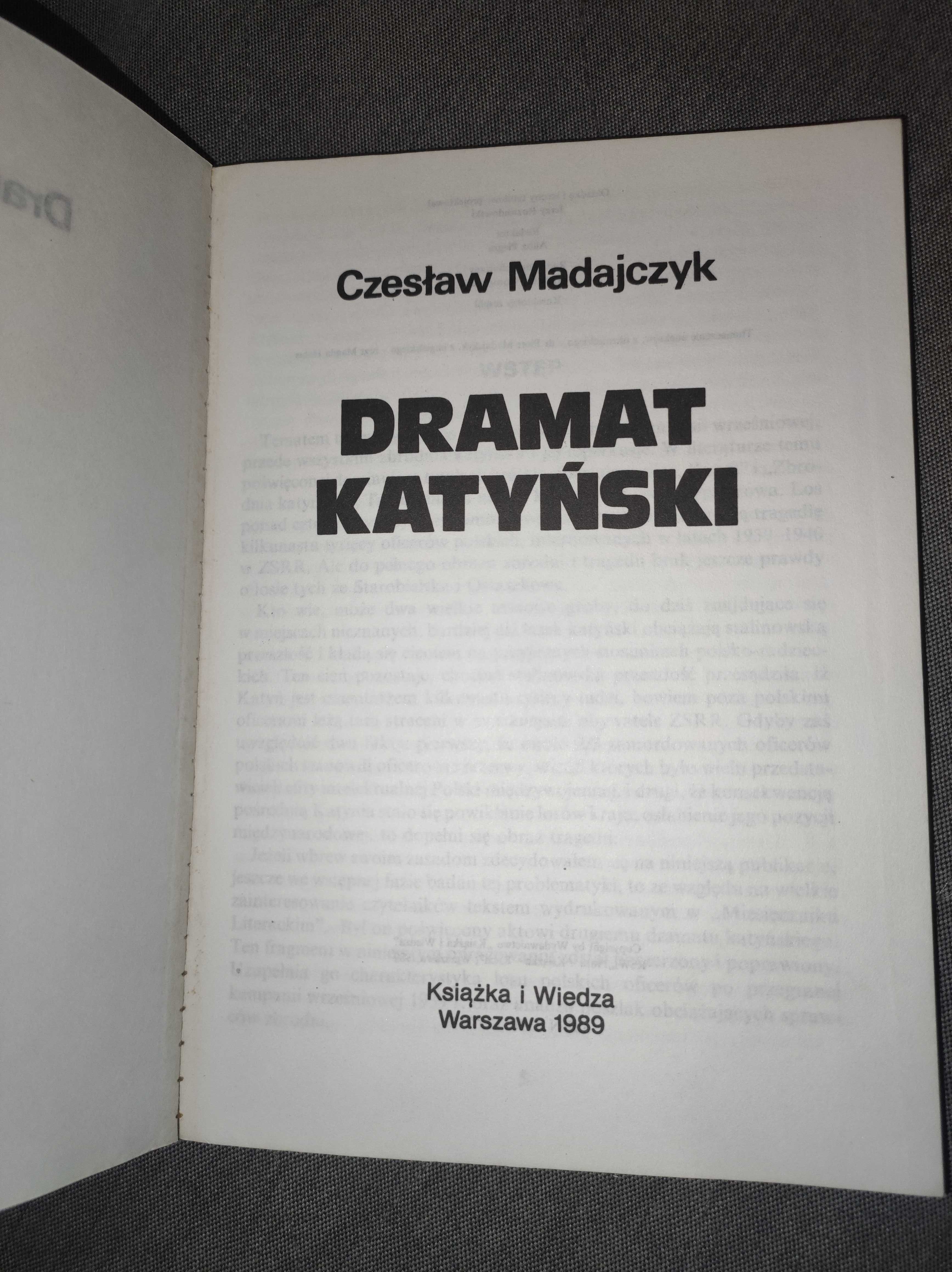 ,,DRAMAT KATYŃSKI,, - Czesław Madajczyk