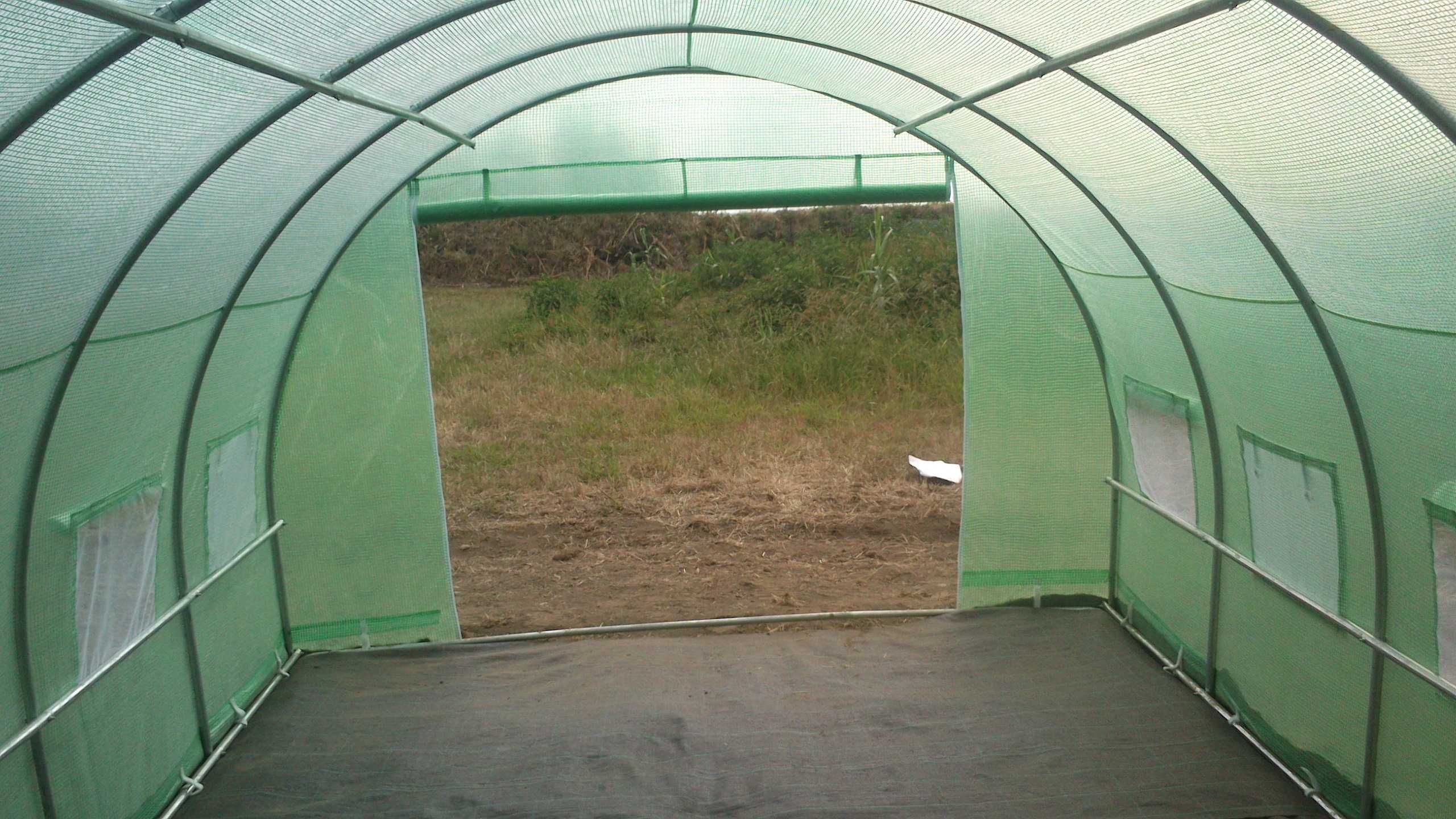 Estufa Agrícola 6m x 3m x 2m (7 Arcos) - Promoção