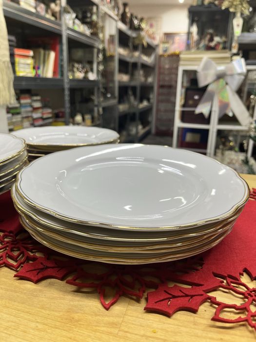 Serwis obiadowy talerze porcelanowe Czechosłowacja