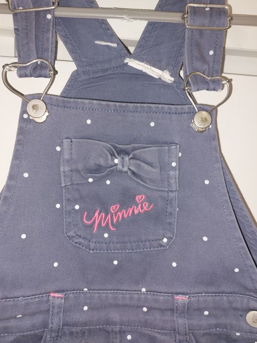 Sukienka na szelkach bombka z kieszeniami myszka Minnie Disney 98 cm