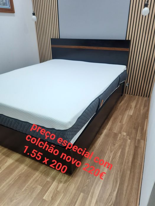 Cama.de casal 1.55 x 200