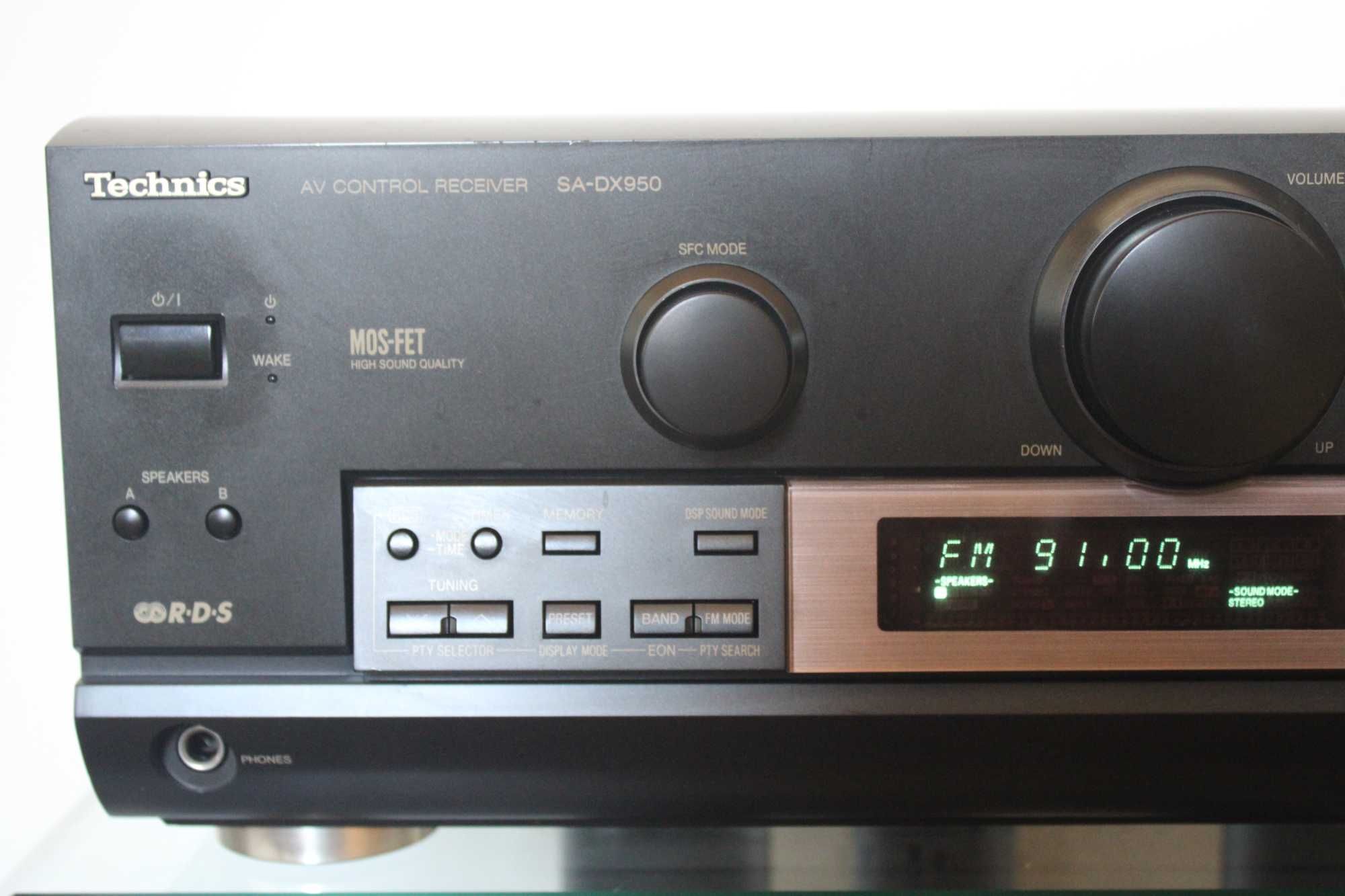 Amplituner TECHNICS SA-DX950 z oryginalnym pilotem