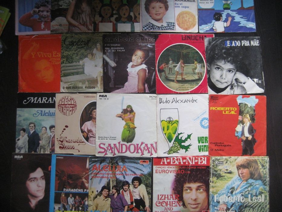 Discos de vinil: anos 60, 70, 80, música portuguesa e internacional