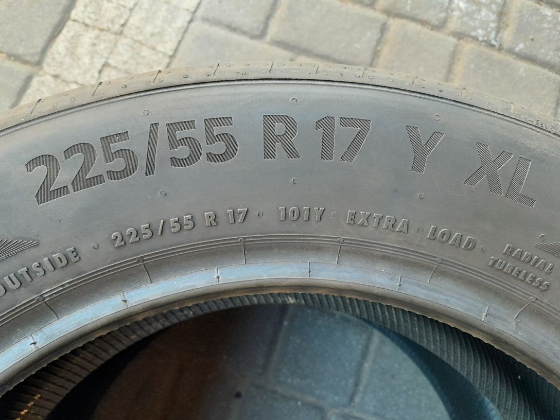 CONTINENTAL 225/55R17 101Y XL , pojedyńcza opona letnia.