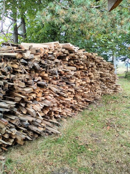 Drewno na opał ścinki buk dąb jesion