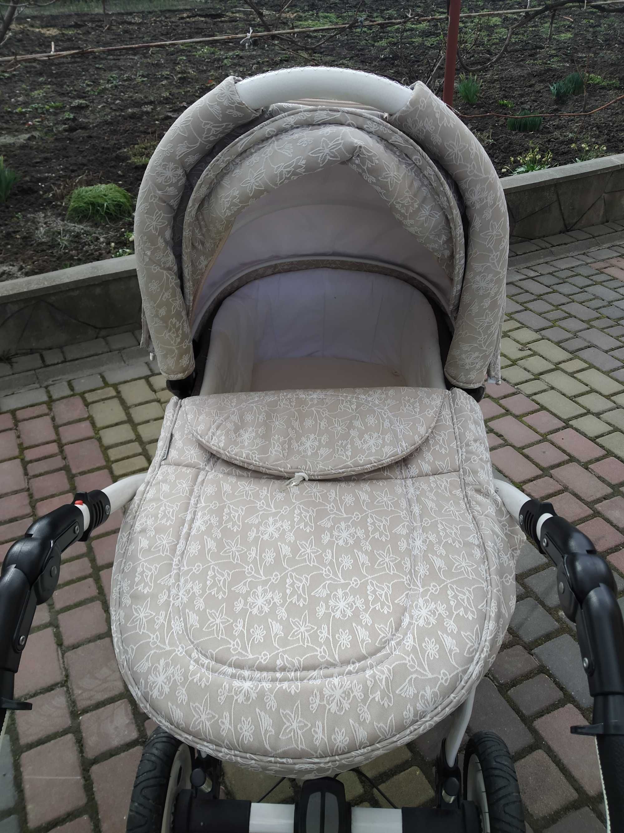 Adamex 2 в 1 польська дитяча коляска ( люлька + прогулочна)