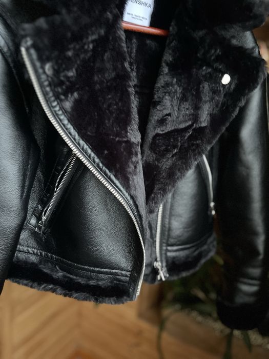 Дубленка, дублянка, куртка, bershka xs
