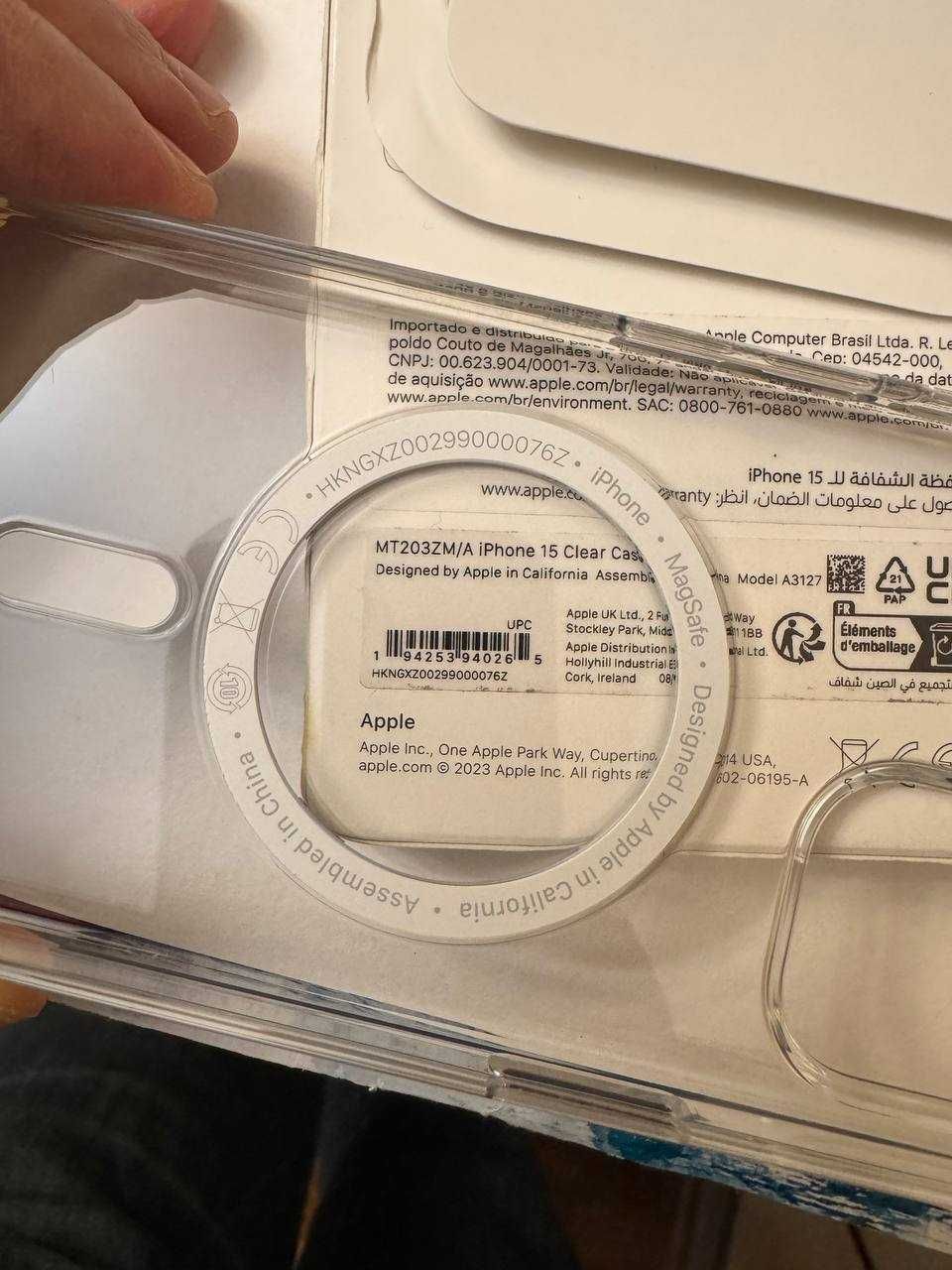 Чехол Clear Case MT233ZM/A with MagSafe для Apple Iphone 15 Pro Max