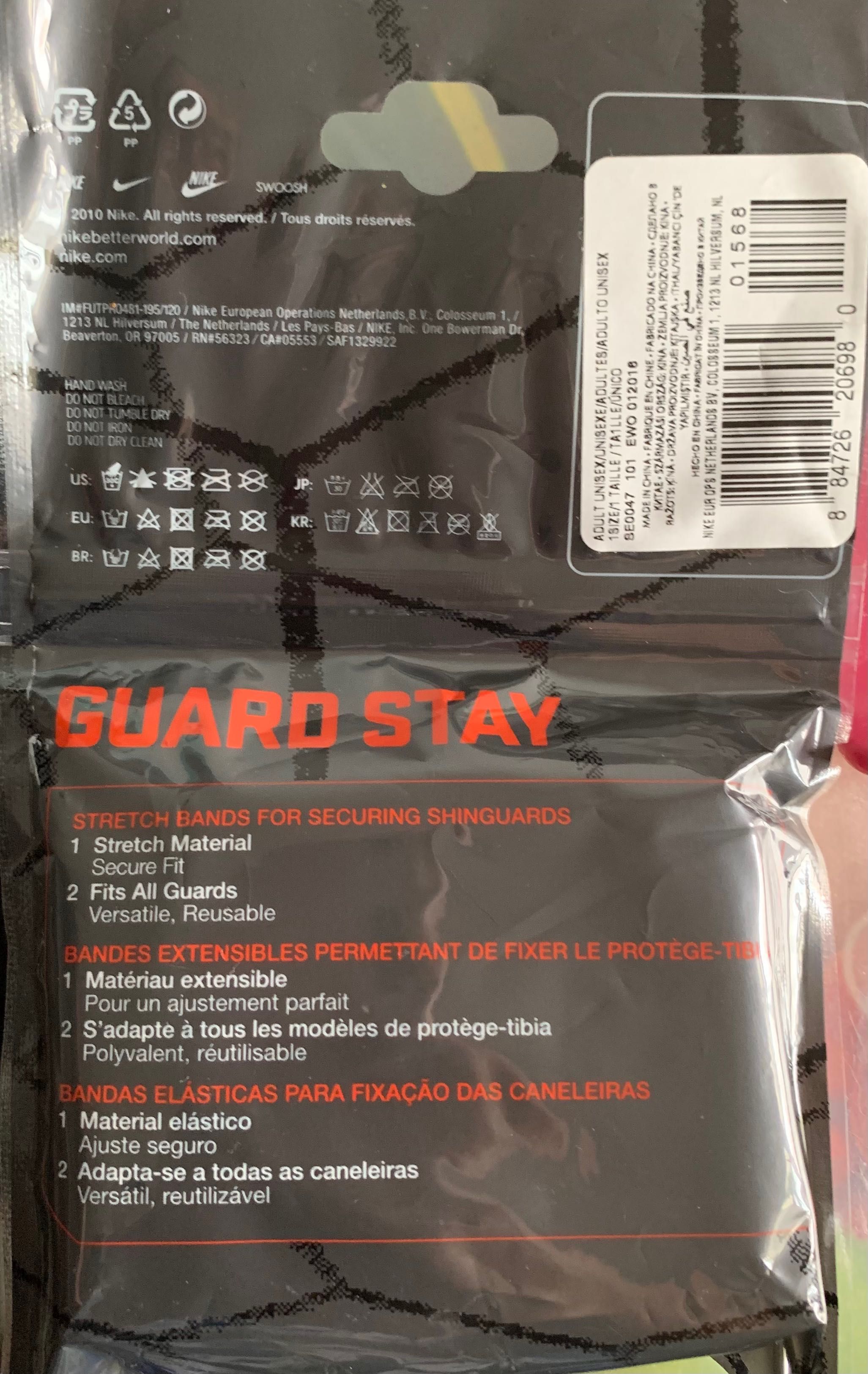 Guard Stay - Bandas elásticas para fixação das caneleiras